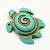 Synthetic Turquoise Pendants TURQ-S283-22-2