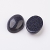 Synthetic Blue Goldstone Flat Back Cabochons G-G741-18x25mm-09-2