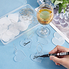 DIY Blank Wine Glass Charm Making Kit DIY-FG0004-59A-3