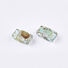 2-Hole Transparent Glass Seed Beads SEED-S023-30B-16-2