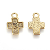 Tibetan Style Greek Cross Pendants Enamel Settings X-GLF1140Y-2
