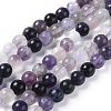 Natural Fluorite Beads Strands G-G796-02B-1