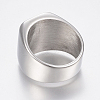 304 Stainless Steel Signet Band Rings for Men RJEW-G091-16-17mm-P-3