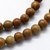 Natural Wood Lace Stone Beads Strands G-I199-17-12mm-3