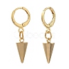 Brass Huggie Hoop Earring EJEW-JE04248-02-1