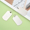201 Stainless Steel Stamping Blank Tag Pendants STAS-O044-P122-5