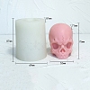 Halloween Skull DIY Food Grade Silicone Candle Molds PW-WG53501-01-1