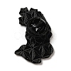 Black Zinc Alloy Brooches JEWB-M030-01D-EB-3