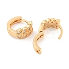 Brass Micro Pave Cubic Zirconia Hoop Earrings EJEW-A107-04C-KCG-2