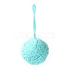 Yarn Knitted Christmas Ball Ornaments AJEW-P106-01D-1