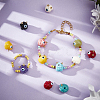 CHGCRAFT 18Pcs 9 Colors Halloween Opaque Resin Beads RESI-CA0001-42-3
