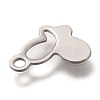 Non-Tarnish 201 Stainless Steel Charms STAS-C017-13P-3