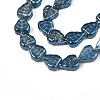 Electroplate Glass Beads Strands EGLA-S188-16-3
