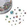 Rainbow ABS Plastic Imitation Pearl Beads OACR-YW0001-03G-2