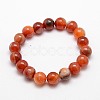 Natural Striped Agate/Banded Agate Stretchy Bracelets BJEW-G428-6mm-06-2