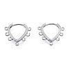 Tarnish Resistant 304 Stainless Steel Hoop Earrings Findings STAS-N092-192-1