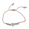 Synthetic Hematite Braided Bead Bracelets Set BJEW-JB07488-4
