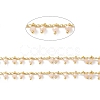 Round Glass Beaded Chains CHS-P016-35G-01-2