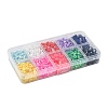 60G 10 Colors Handmade Polymer Clay Beads CLAY-YW0001-93-2