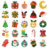 50Pcs Christmas Theme Cartoon Paper Stickers DIY-P085-12-5