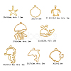 Zinc Alloy Open Back Bezel Pendants PALLOY-CJ0001-117-2