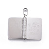 304 Stainless Steel Book Pendants for Teachers' Day STAS-P235-10P-7