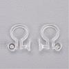 Clear Plastic Clip-on Earring Converter KY-P005-01-2