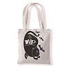 Cute Cat Printed Canvas Women's Tote Bags PW-WG7E628-08-1