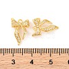 Brass Micro Pave Clear Cubic Zirconia Pendants KK-U017-02G-3