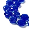 Natural Blue Agate Beads Strands G-NH0004-002A-4