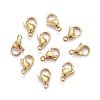 Vacuum Plating 304 Stainless Steel Lobster Claw Clasps X-STAS-H352-01D-G-2
