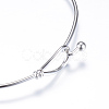 Tarnish Resistant 304 Stainless Steel Bangles X-STAS-S053-26-2