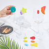 Nbeads 2 Sets 2 Style Silicone Wine Glass Charms AJEW-NB0005-70-3