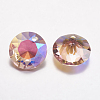 Faceted Glass Rhinestone Charms RGLA-F051-10mm-223PS-2