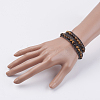 Natural Tiger Eye Wrap Bracelet BJEW-JB03613-04-5