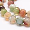Faceted Natural Agate Beads Strands G-F344-42-8mm-3