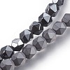 Non-magnetic Synthetic Hematite Beads Strands G-P401-04-1