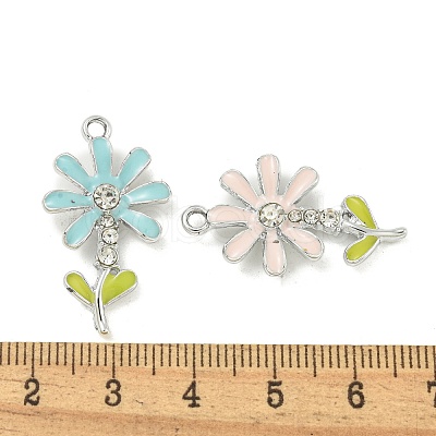 UV Plating Alloy Enamel Pendants FIND-M033-22P-1