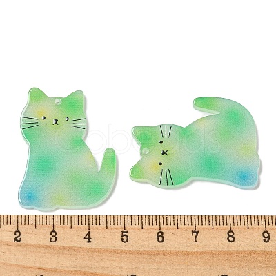 Opaque Acrylic Pendants BACR-D002-11B-01-1