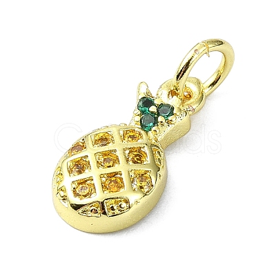 Brass Micro Pave Cubic Zirconia Pendants KK-H475-17G-03-1