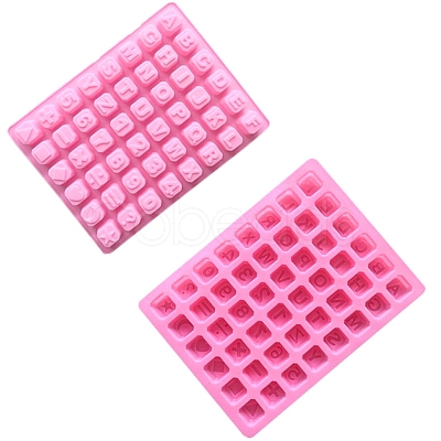 48-Cavity Silicone Letter & Number Wax Melt Molds STAM-PW0003-25-1