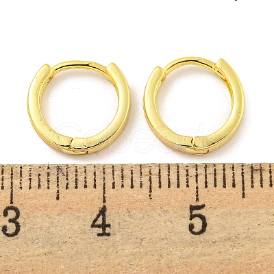 Brass Hoop Earrings EJEW-L211-14G-1