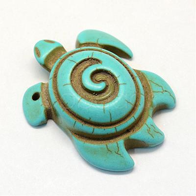 Synthetic Turquoise Pendants TURQ-S283-22-1