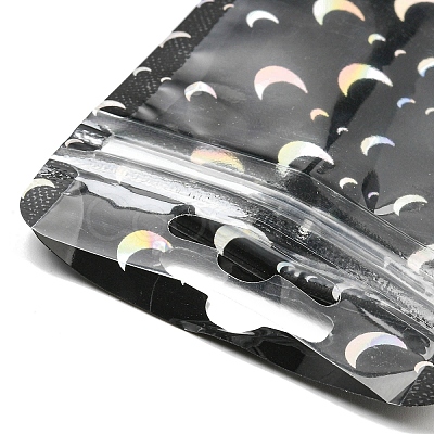 Rectangle Glitter Holographic Plastic Yin-yang Zip Lock Gift Bags OPP-E004-01C-D01-1