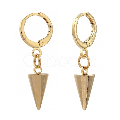 Brass Huggie Hoop Earring EJEW-JE04248-02-1