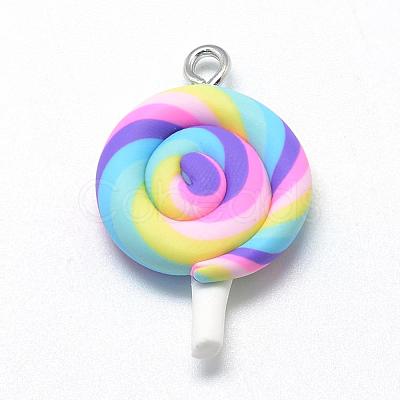 Handmade Polymer Clay Pendants CLAY-Q240-010A-1