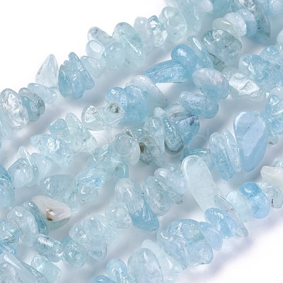 Natural Aquamarine Beads Strands G-E271-96A-1