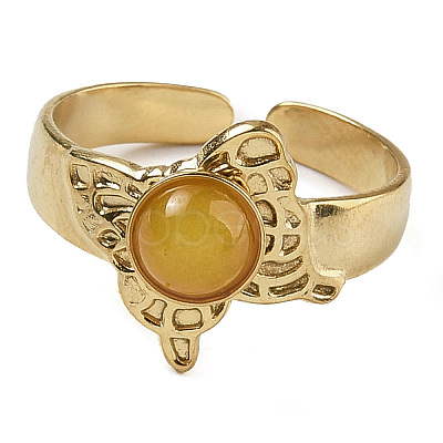 Natural & Synthetic Gemstone Finger Rings RJEW-U027-05G-1