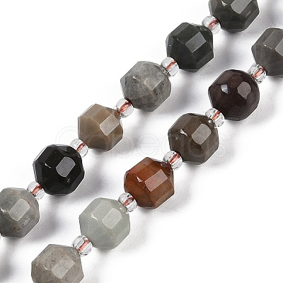 Natural Ocean Jasper Beads Strands G-O201B-129F-1