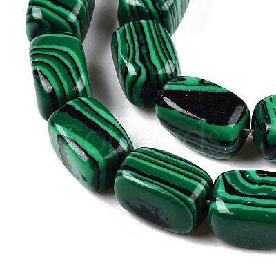 Synthetic Malachite Beads Strands G-T138-94-1